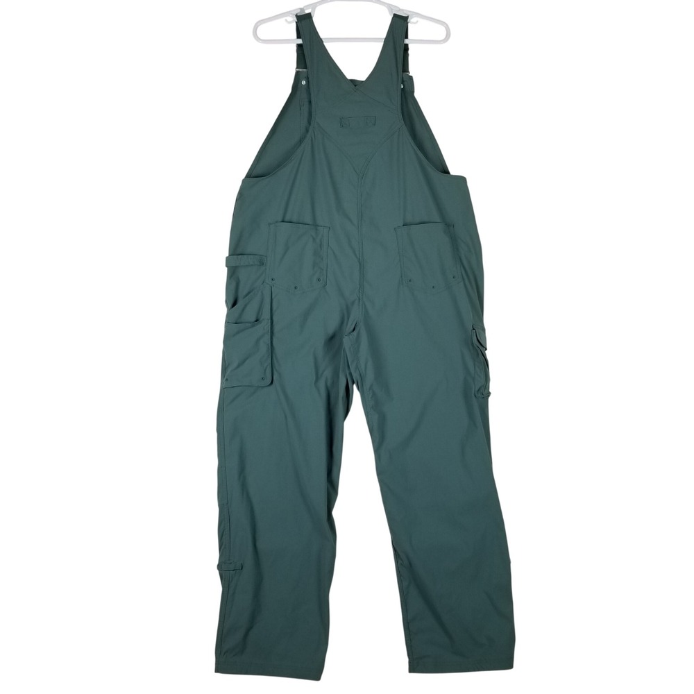 Duluth Trading Co Heirloom Gardening Overalls Women XXL Green Ripstop Bibs - Picture 2 of 9